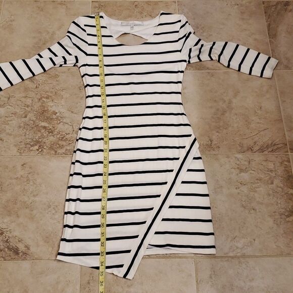 Lovers + Friends sweet surrender bodycon white and navy blue dress - Picture 12 of 15